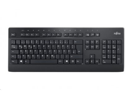 FUJITSU Klávesnice KB955 USB CZ SK - černá, slim 22mm, 465 x 180 x 22 mm, 850g, 1.85m kabel