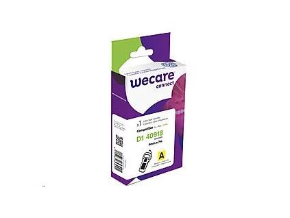 WECARE ARMOR páska pro DYMO S0720730, černá/žlutá, 9mm x 7m