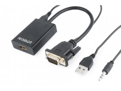 GEMBIRD Redukce VGA - HDMI, 0,15m, M/F