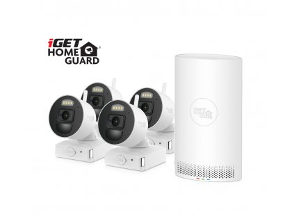 iGET HGNVK88004P v2023 - bateriový bezdrátový Wi-Fi set FullHD 1080p, 8CH NVR + 4x FullHD kamera