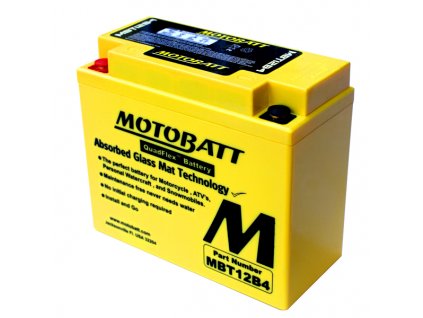 Baterie Motobatt MBT12B4 11Ah, 12V, 2 vývody