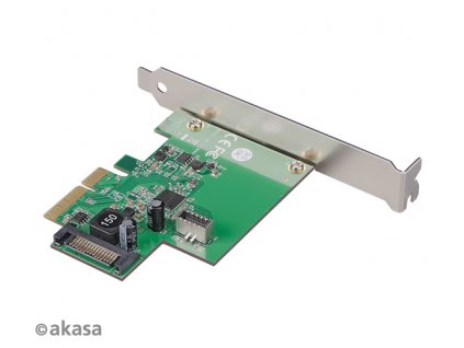 AKASA PCIe karta USB 3.2 Gen 2 interní konektor