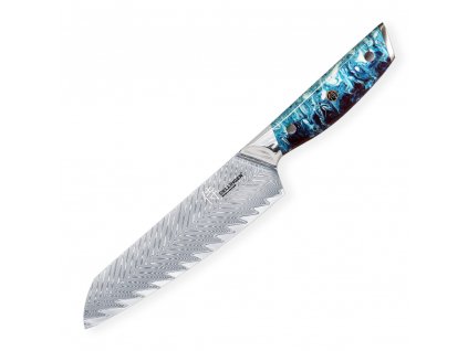 Nůž Dellinger Santoku Blue 170 mm Resin Future