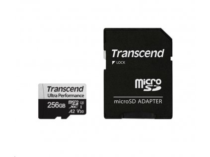 TRANSCEND MicroSDXC karta 256GB 340S, UHS-I U3 A2 Ultra Performace 160/125 MB/s