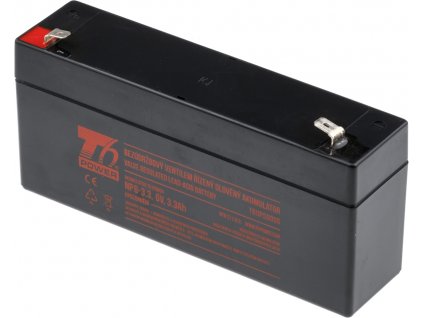 Akumulátor T6 Power NP6-3.3, 6V, 3,3Ah, F1