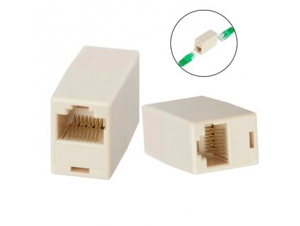 W-Star Spojka RJ45 (UTP) cat5 slonová kost CPRJ45BG