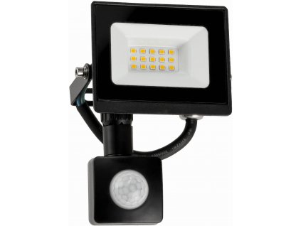 LED reflektor 10W - 2v1 - PIR - neutrální bílá