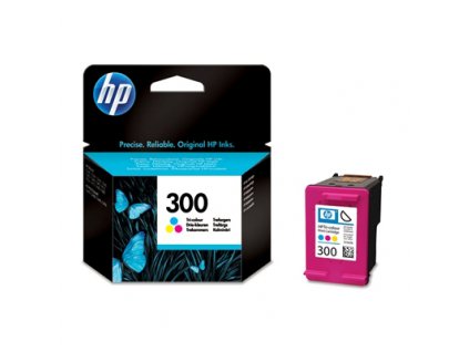 HP 300 Tri-color Ink Cart, 4 ml, CC643EE (165 pages)