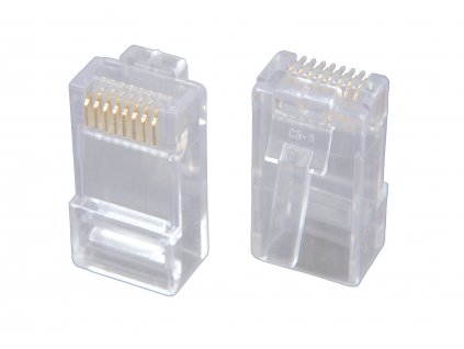 Konektor RJ45 CAT5E UTP 8p8c pro licnu 50ks bal.