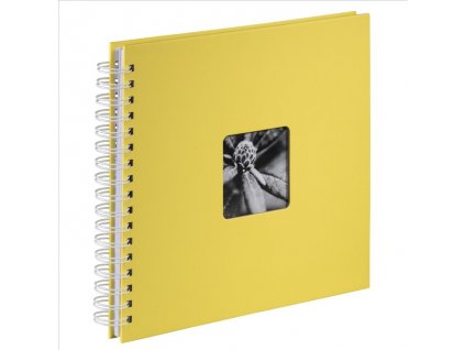 Fotoalbum Hama FINE ART spirálové, 28x24 cm, 50 stran, žlutá, bílé stránky, lepicí