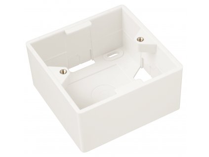 Box na omítku pro zásuvku SX9 bílý 80 x 80 x 41mm