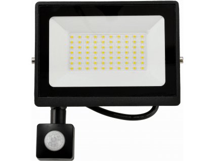 LED reflektor 50W - PIR - 2v1 - neutrální bílá