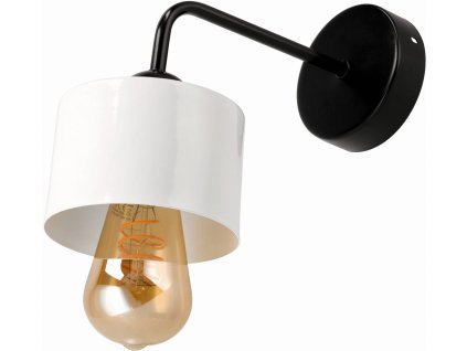 Nástěnná lampa 1x E27 HRNEK BÍLÁ