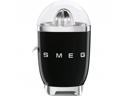 Smeg CJF11BLEU citrusový odšťavňovač, 70 W, manuální tlak, univerzální kužel z nerezové oceli, černý