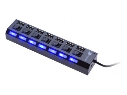 CONNECT IT USB hub Mighty switch, 7 ON/OFF portů