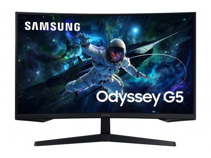 Samsung Odyssey G5/G55C/32''/VA/QHD/165Hz/1ms/Black/2R