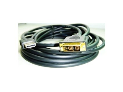 Kabel HDMI-DVI 1,8m,M/M stín.,zlacené kontakty 1.3