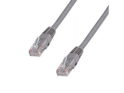 DATACOM Patchkabel 1,5m UTP , CAT5E , RJ45  šedý