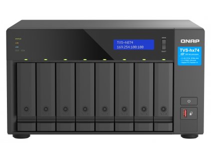 QNAP TVS-h874-i7-32G (12core (i7), ZFS, 32GB RAM, 8x SATA, 2x M.2 NVMe, 2x PCIe, 2x 2,5GbE, HDMI 4K)