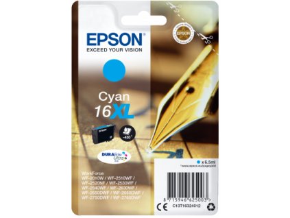 Epson Singlepack Cyan 16XL DURABrite Ultra Ink