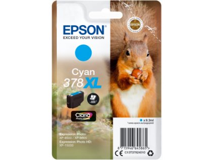 Epson Singlepack Cyan 378 XL Claria Photo HD Ink