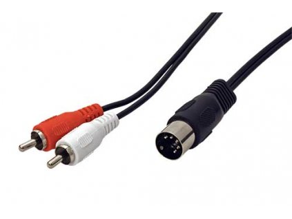 Kabel audio DIN5pin(M) -> 2x cinch (M) , 1,5m