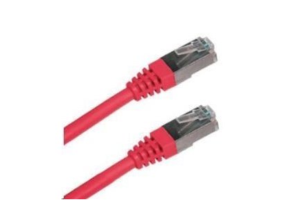XtendLan patch kabel Cat6A, SFTP, LS0H - 0,3m, červený (prodej po 10 ks)