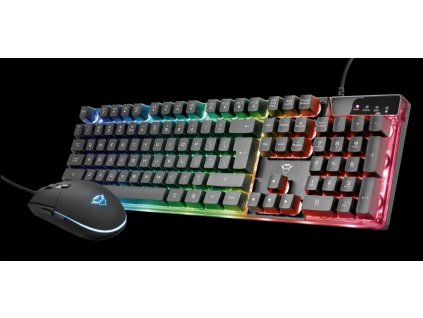 TRUST set klávesnice + myš GXT 838 Azor Gaming Combo CZ/SK