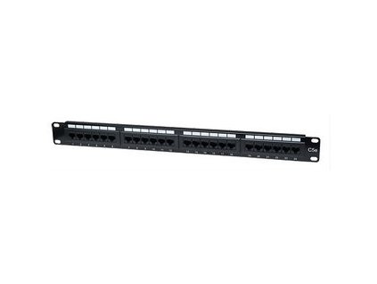 Intellinet Patch panel 24 port Cat5e, UTP, černý