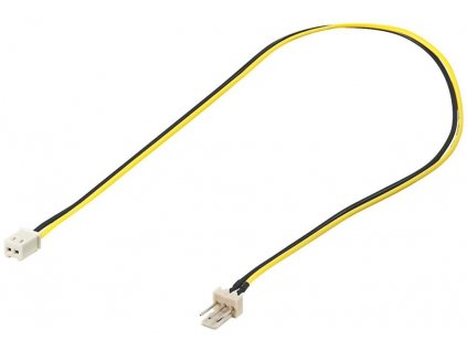 Kabel napájecí pro ventilátor z 2 pinového FAN na 3 pinový FAN konektor pro zastrčení do ventilátoru