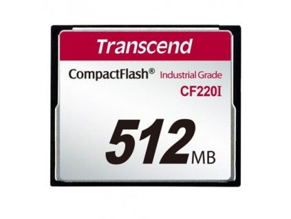 Transcend 512MB INDUSTRIAL TEMP CF220I CF CARD (SLC) Fixed disk and UDMA5