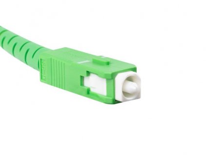 LANBERG optický patch cord SM SC/APC-SC/APC simplex 2,5m LSZH G657A2 průměr 3mm, barva bílá