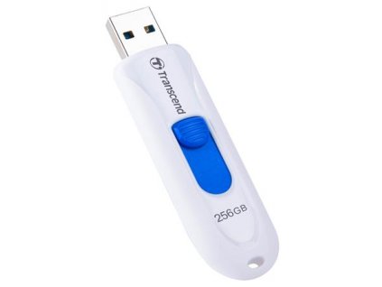 Transcend 256GB JetFlash 790W, USB 3.0 (3.1 Gen 1) flash disk, bílo/modrý