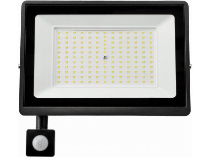 LED reflektor 100W - PIR senzor pohybu - studená bílá