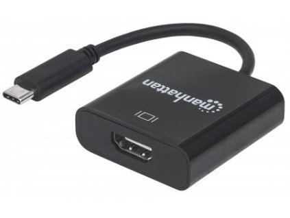 MANHATTAN převodník z USB 3.1 na HDMI (Type-C Male to HDMI Female, Black) PC / Apple MacBook