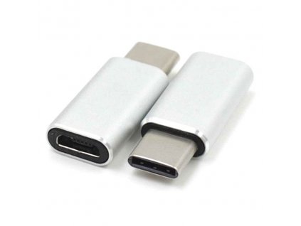 Redukce USB 3.1 konektor C/male - micro USB konektor B/female stříbrný