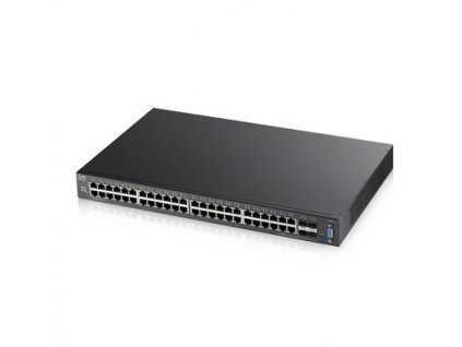 Zyxel XGS2210-52, 52-port Managed Layer2+ Gigabit Ethernet switch, 48x Gigabit metal + 4x 10GbE SFP+ ports, L2 multicast