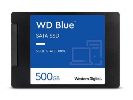 WDC BLUE SA510 SATA SSD WDS500G3B0A 500GB 2.5" 7mm 3D NAND (560/510MB/s, 90000/82000 IOPs, SSD, 3D NAND, SATA)