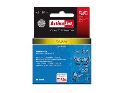 ActiveJet inkoust Epson T1304 Yellow new, 18 ml AE-1304N