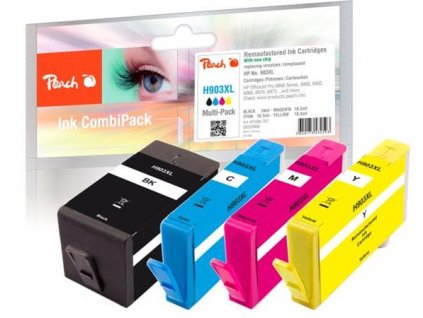 PEACH kompatibilní cartridge HP No. 903XL, Multi-Pack1x bk,c,m,y