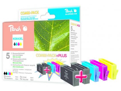 PEACH kompatibilní cartridge HP No 364XL MultiPack Plus, 2xbk, c, m, y