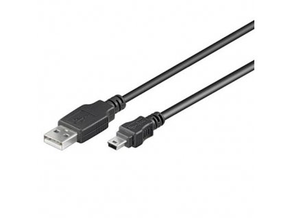 Kabel USB 2.0, A-B mini, 5pinů, 2m