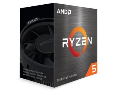 AMD cpu Ryzen 5 5600X AM4 Box (s chladičem, 3.7GHz / 4.6GHz, 32MB cache, 65W, 6x jádro, 12x vlákno), Zen3 Vermeer 7nm CPU
