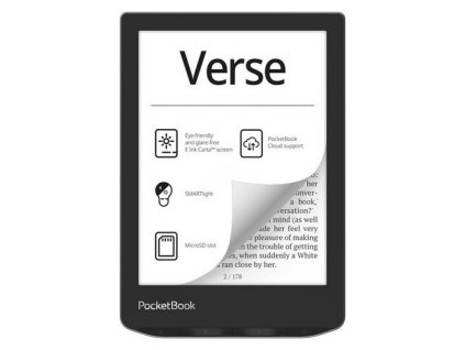 POCKETBOOK 629 Verse Mist Grey 6” E-Ink, 8GB, WiFi, šedý