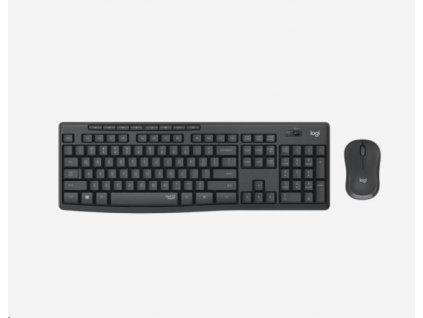 Logitech Silent Wireless Combo MK295, bezdrátová klávesnice + myš, 2.4 GHz, CZ/SK, Graphite