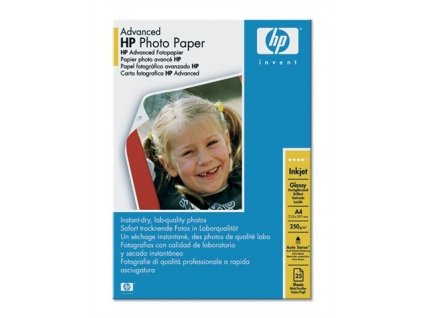 HP Advanced Glossy Photo Paper-25 sht/A4/210 x 297 mm, 250 g/m2, Q5456A