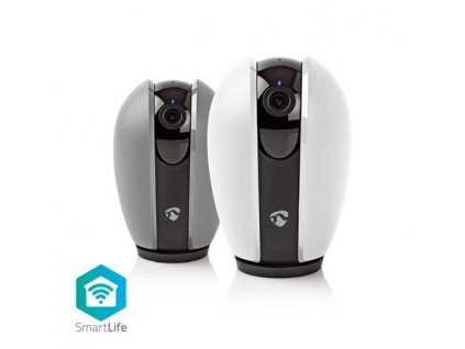 Nedis WIFICI21CGY SmartLife Vnitřní Kamera | Wi-Fi | Full HD 1080p | Náklon | Se snímačem pohybu | Noční vidění | Bílá / Šedá