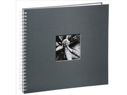 Fotoalbum Hama FINE ART 36x32 cm, 50 stran, šedé, bílé listy, spirálové, lepicí