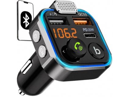 Transmitter FM, MP3 Xtrobb 22355 Bluetooth 5.0, 12V / 24V