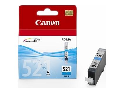CANON CLI-521C originální náplň azurová (pro MP540/550/560/620/630/980/iP3600/4600)